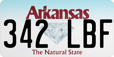 AR license plate 342LBF