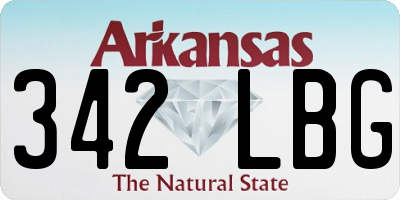 AR license plate 342LBG