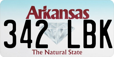 AR license plate 342LBK