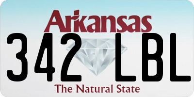 AR license plate 342LBL
