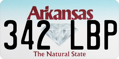 AR license plate 342LBP