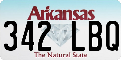 AR license plate 342LBQ