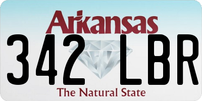 AR license plate 342LBR