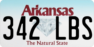 AR license plate 342LBS