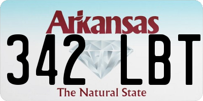 AR license plate 342LBT