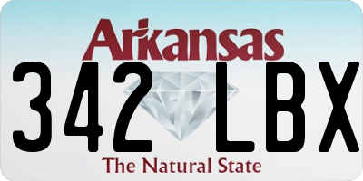 AR license plate 342LBX