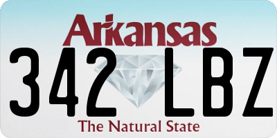 AR license plate 342LBZ