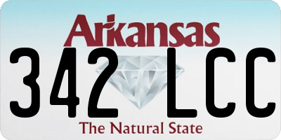 AR license plate 342LCC