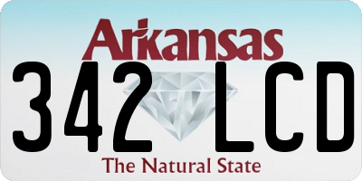 AR license plate 342LCD