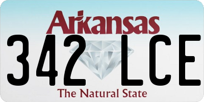 AR license plate 342LCE