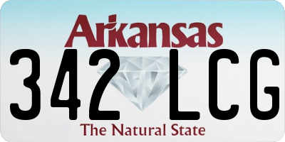 AR license plate 342LCG