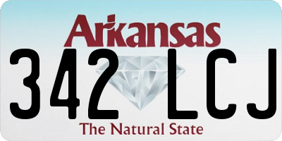 AR license plate 342LCJ