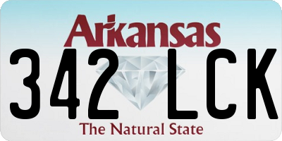 AR license plate 342LCK
