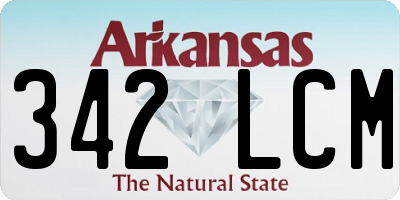 AR license plate 342LCM