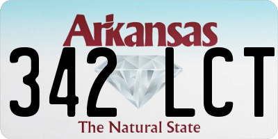 AR license plate 342LCT