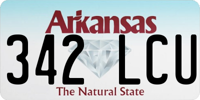 AR license plate 342LCU