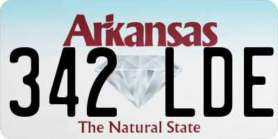 AR license plate 342LDE