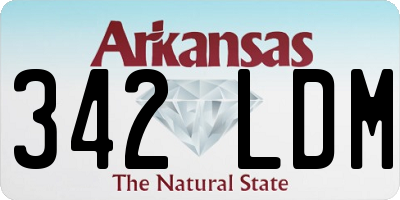AR license plate 342LDM