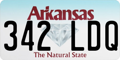 AR license plate 342LDQ