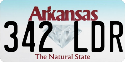 AR license plate 342LDR
