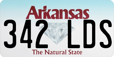 AR license plate 342LDS