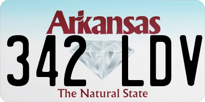 AR license plate 342LDV