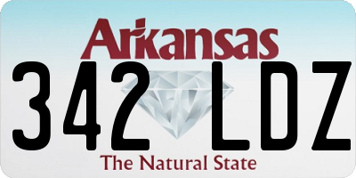 AR license plate 342LDZ