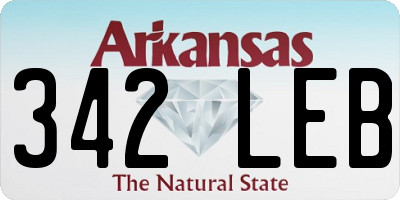 AR license plate 342LEB