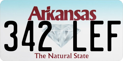 AR license plate 342LEF