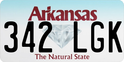 AR license plate 342LGK