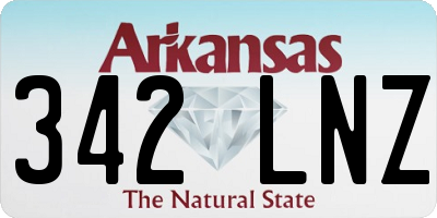AR license plate 342LNZ