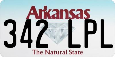 AR license plate 342LPL