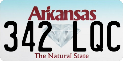 AR license plate 342LQC