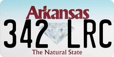 AR license plate 342LRC