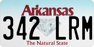 AR license plate 342LRM