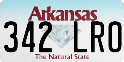 AR license plate 342LRO