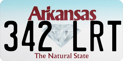 AR license plate 342LRT
