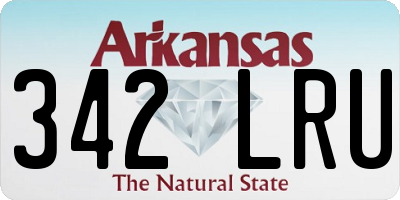 AR license plate 342LRU