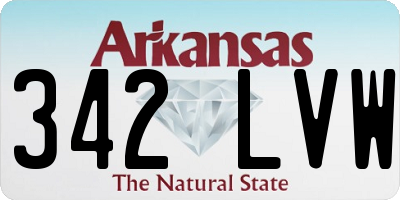 AR license plate 342LVW