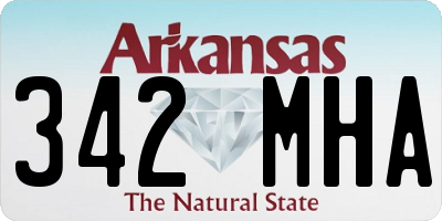 AR license plate 342MHA