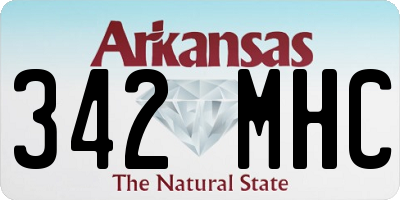 AR license plate 342MHC