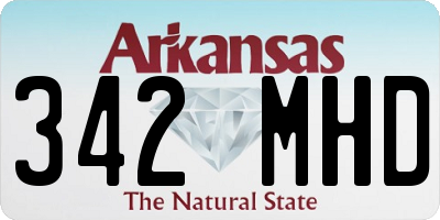 AR license plate 342MHD