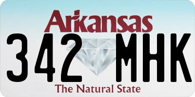 AR license plate 342MHK