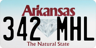 AR license plate 342MHL