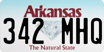 AR license plate 342MHQ