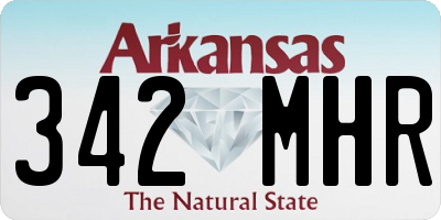 AR license plate 342MHR