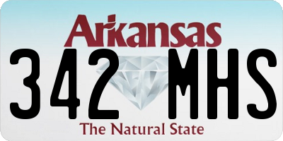 AR license plate 342MHS