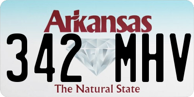 AR license plate 342MHV