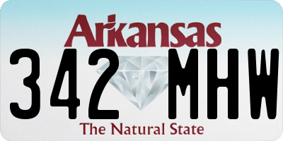 AR license plate 342MHW
