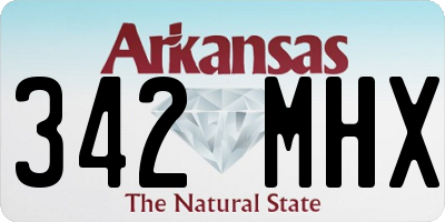 AR license plate 342MHX